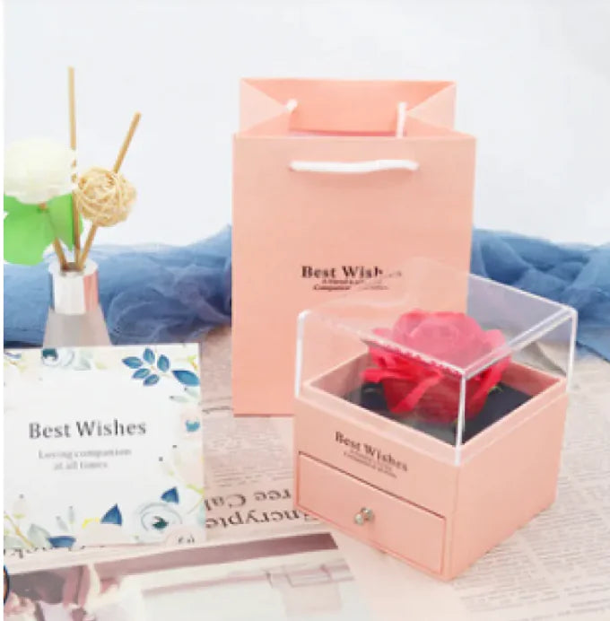 Caja de regalo de flor eterna