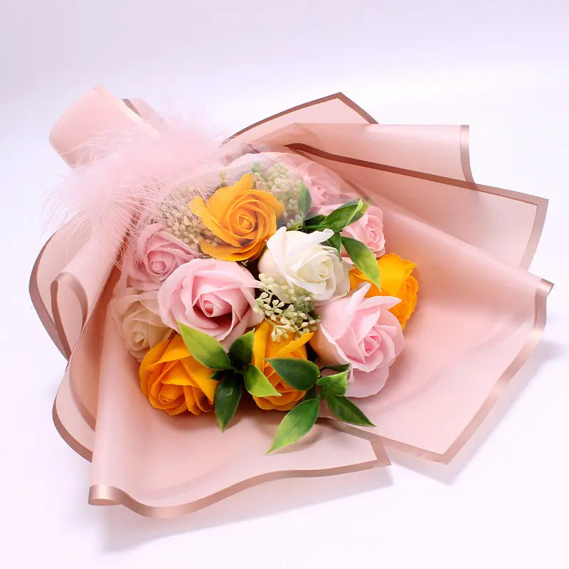 Coffret cadeau Bouquet de roses en savon